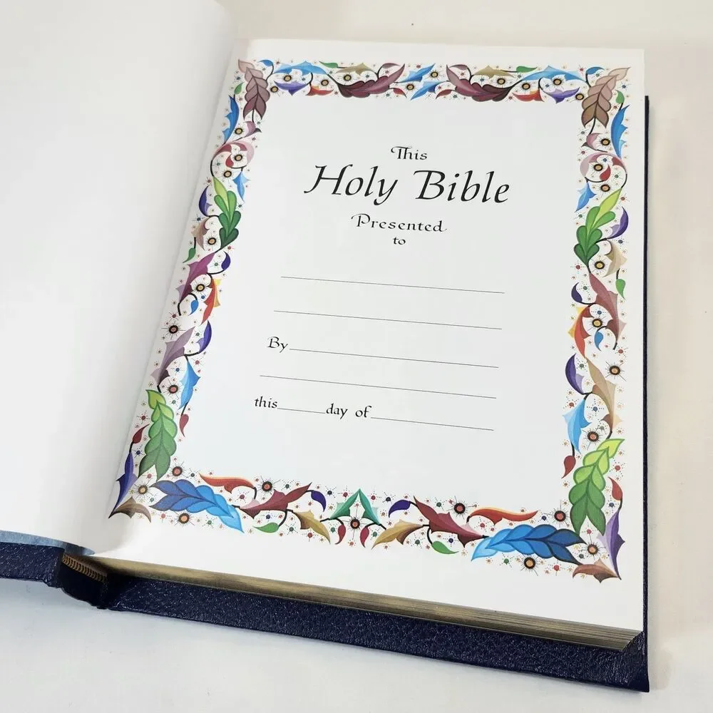 Heirloom Family Holy Bible Masonic Edition 1988 Lodge KJV Red Letter Illinois